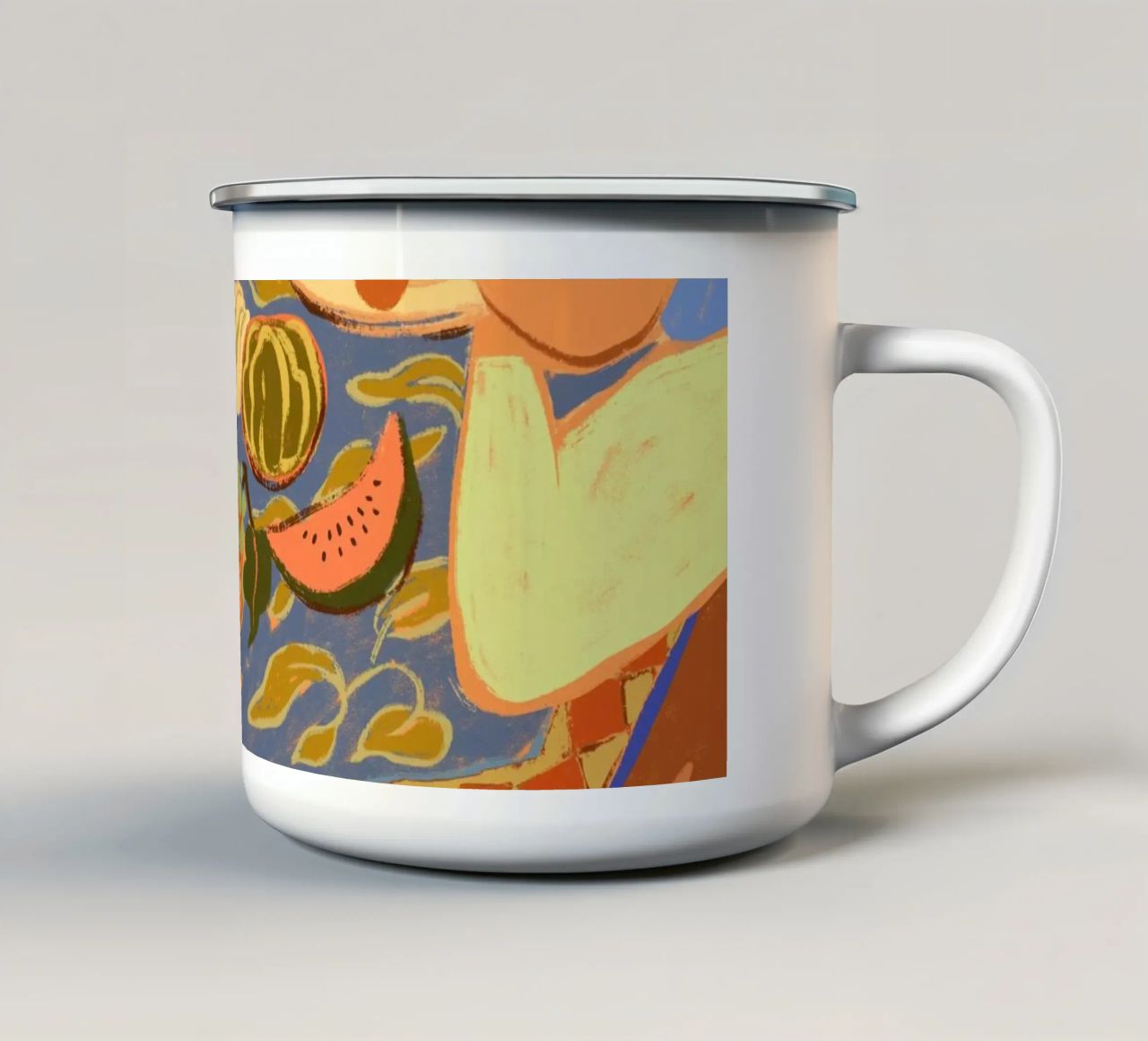 Summer Picnic tazza in smalto da Arty Guava