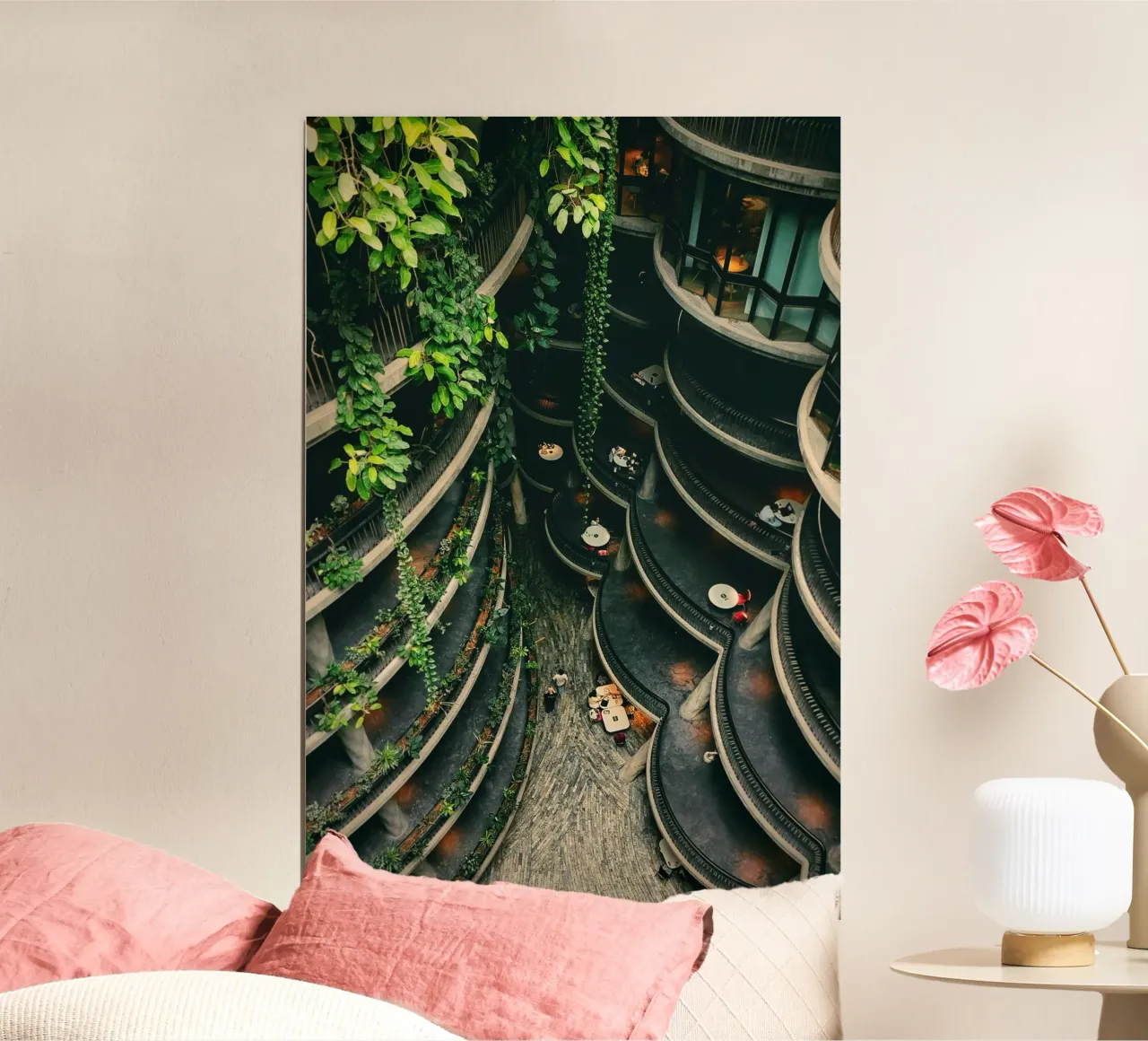 curve building poster con telaio in alluminio da Good days