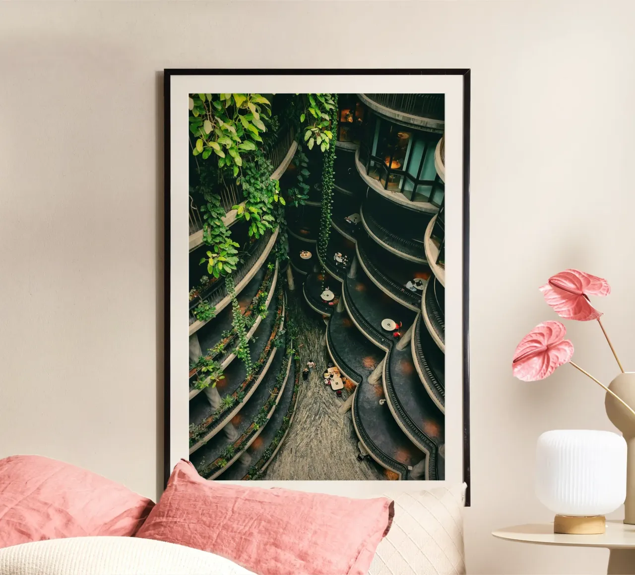curve building poster con telaio in alluminio da Good days