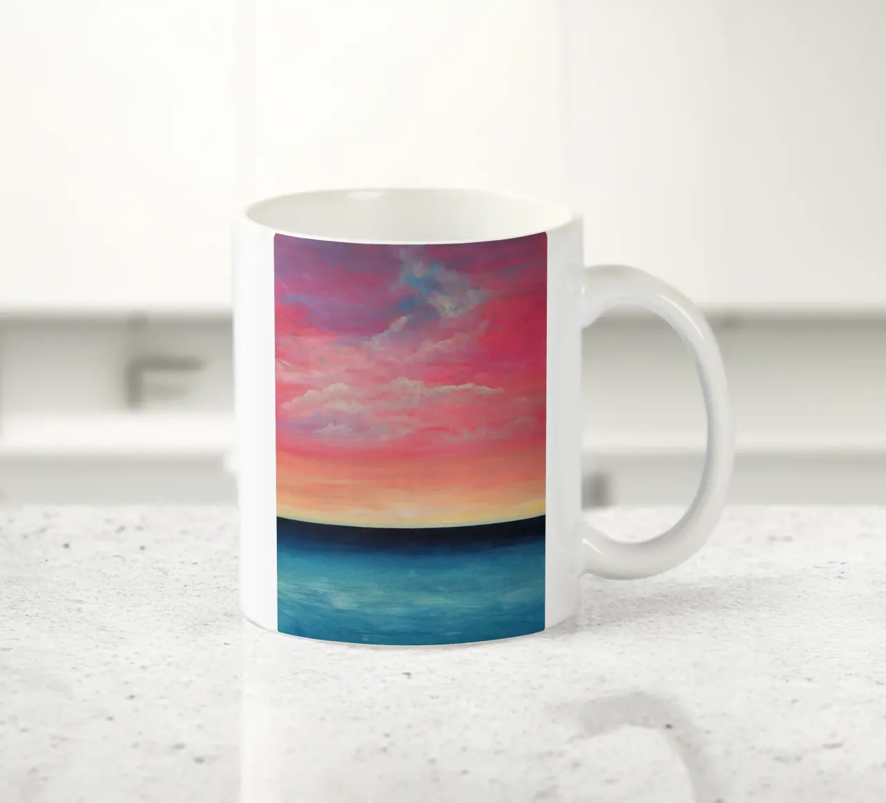 Looking out, looking within Keramik Tasse von Bianca Dakli