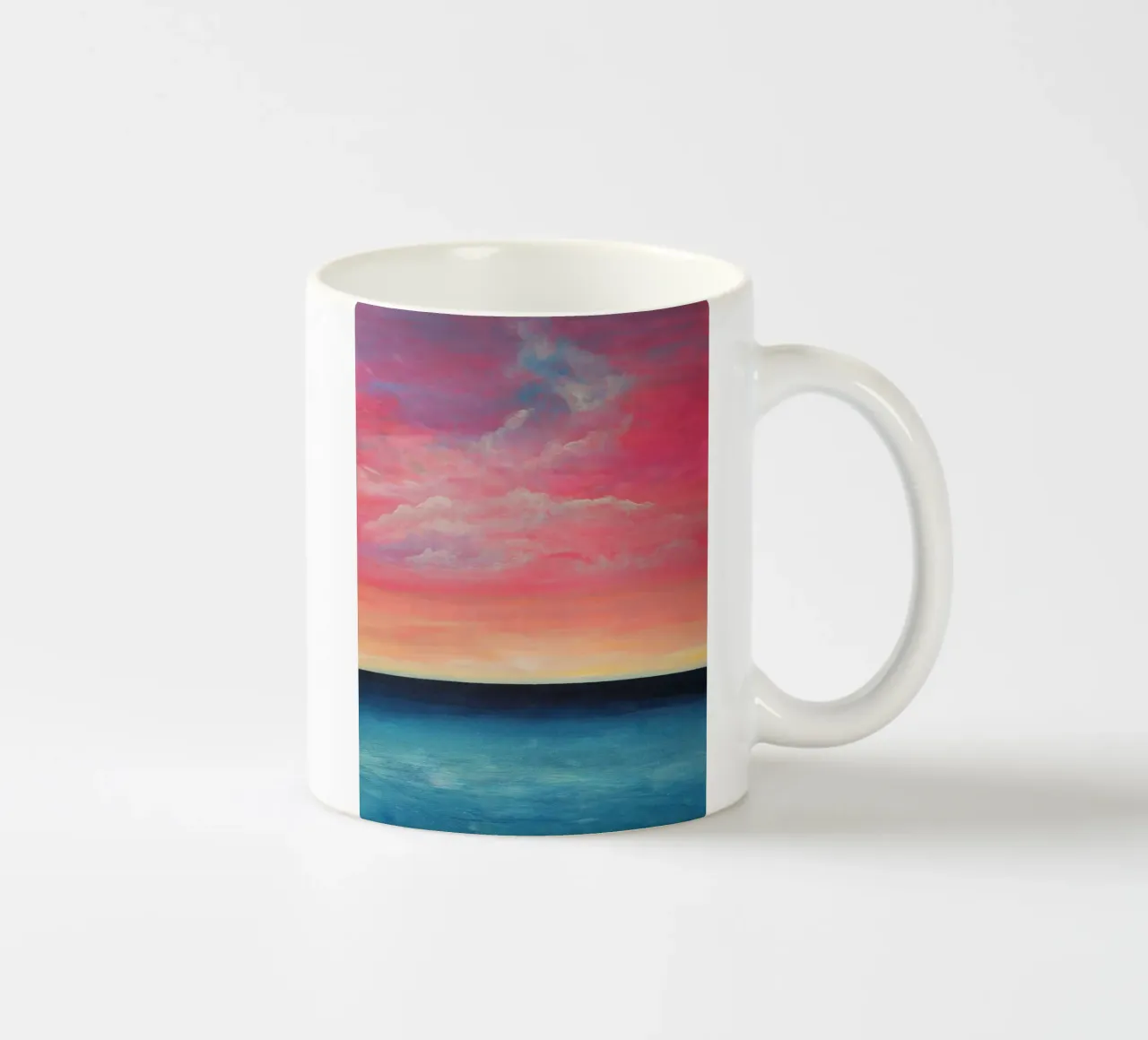 Looking out, looking within Keramik Tasse von Bianca Dakli