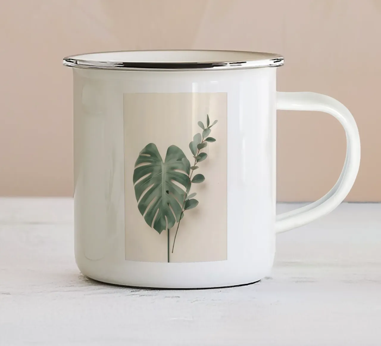 Duo botanico tazza in smalto da Botanical Gallery