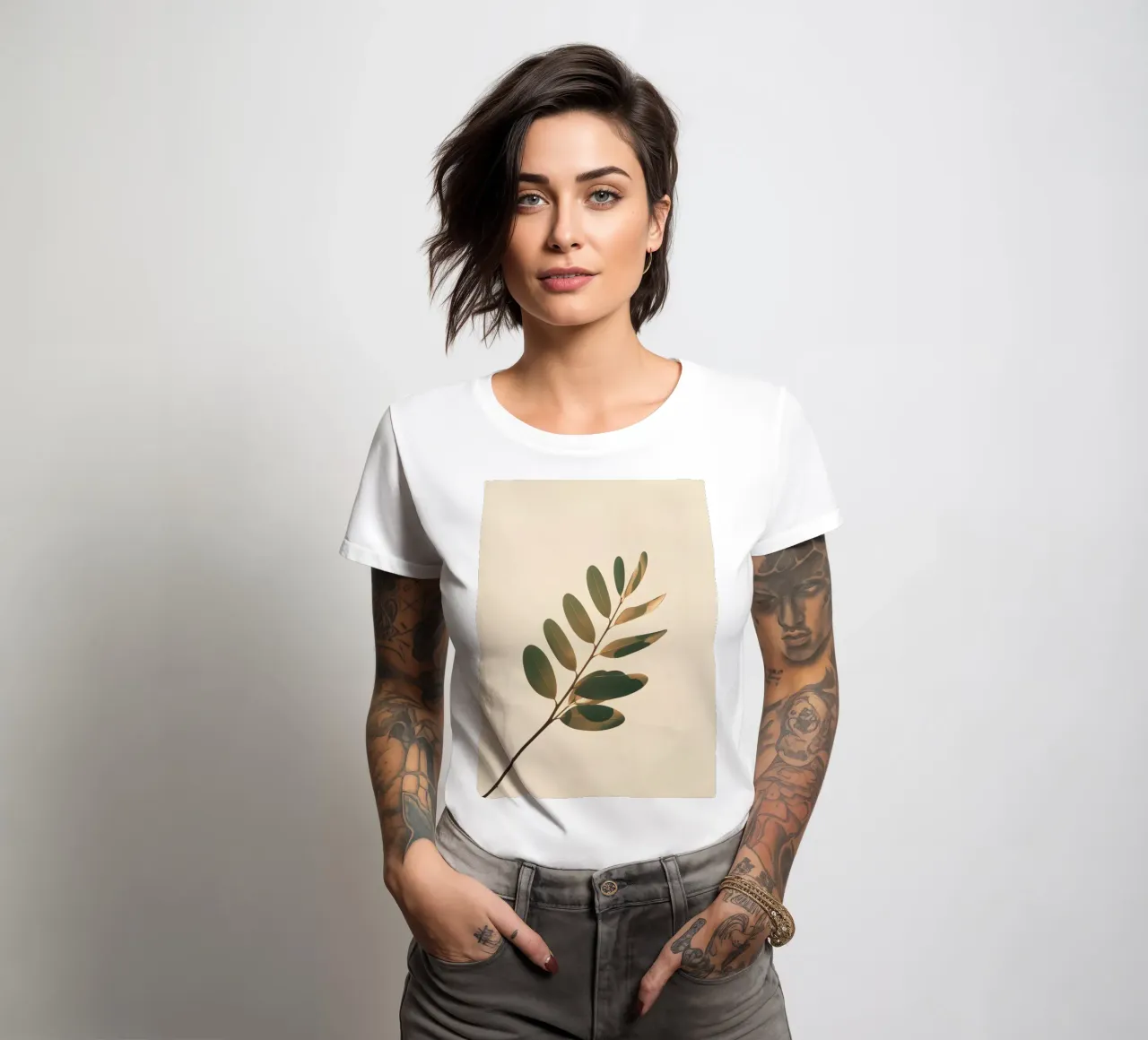 Gradiente botanico t-shirt da donna da Botanical Gallery