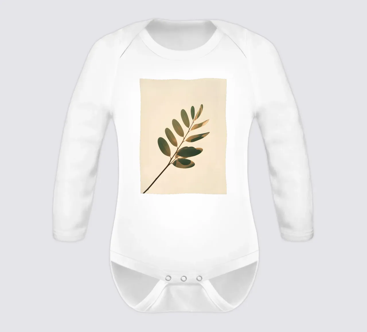 Gradiente botanico body neonato maniche lunghe da Botanical Gallery