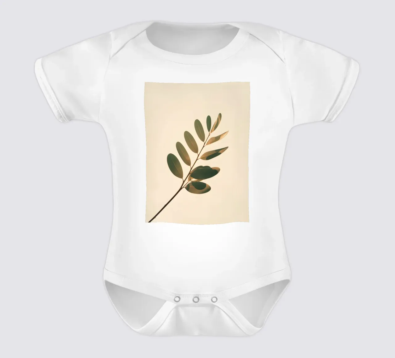 Gradiente botanico body neonato maniche corte da Botanical Gallery