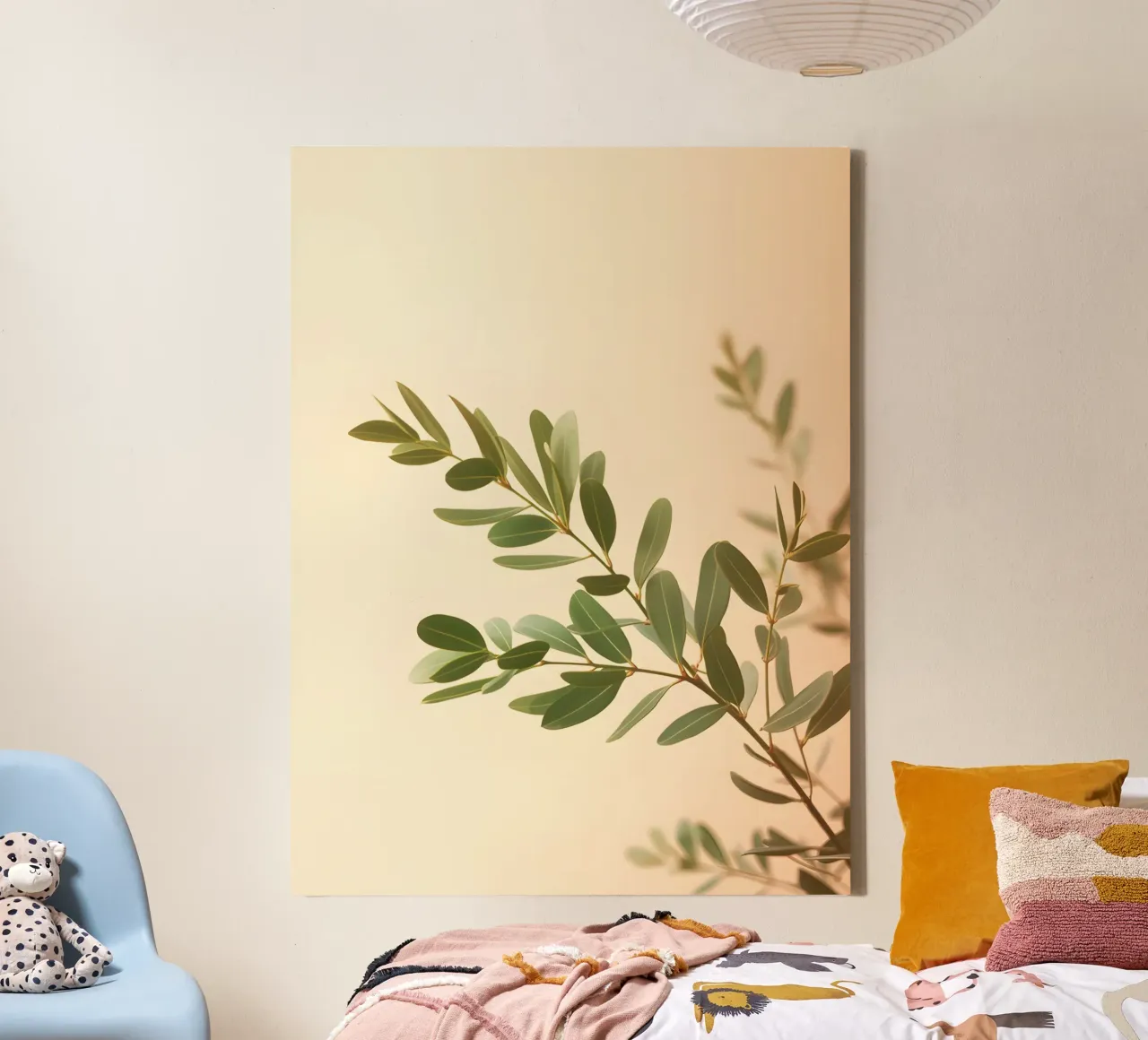 Gradiente botanico tela con Cornice a cassetta da The Green Room