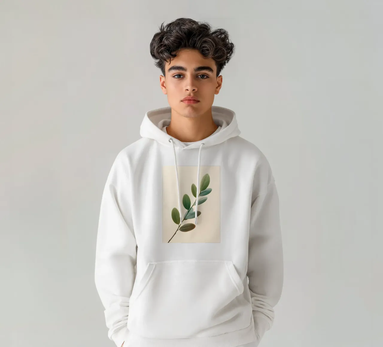 Gradiente botanico felpa con cappuccio da Botanical Gallery