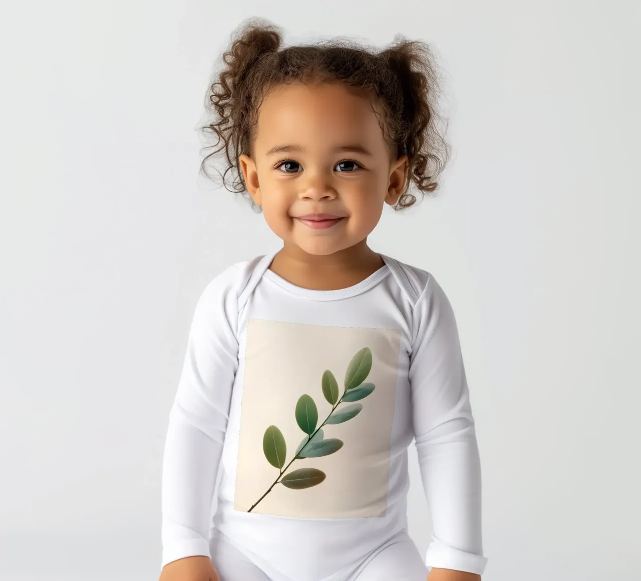 Gradiente botanico body neonato maniche lunghe da Botanical Gallery