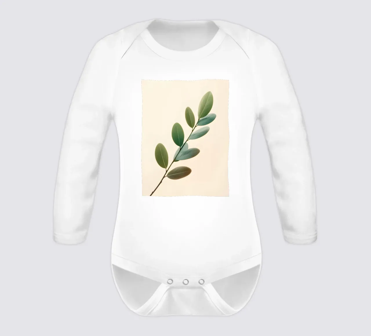 Gradiente botanico body neonato maniche lunghe da Botanical Gallery