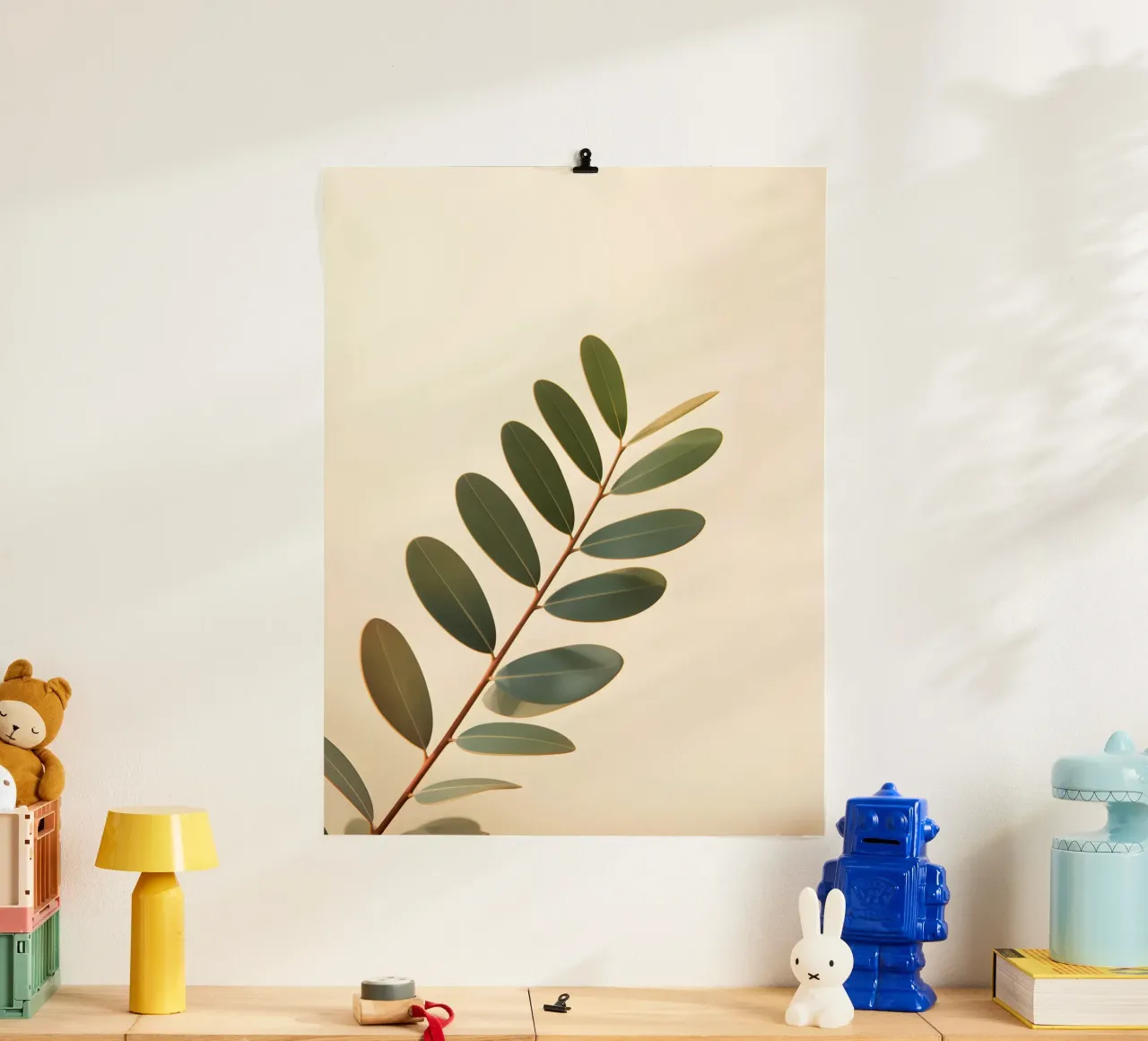 Gradiente botanico poster con telaio in alluminio da The Green Room