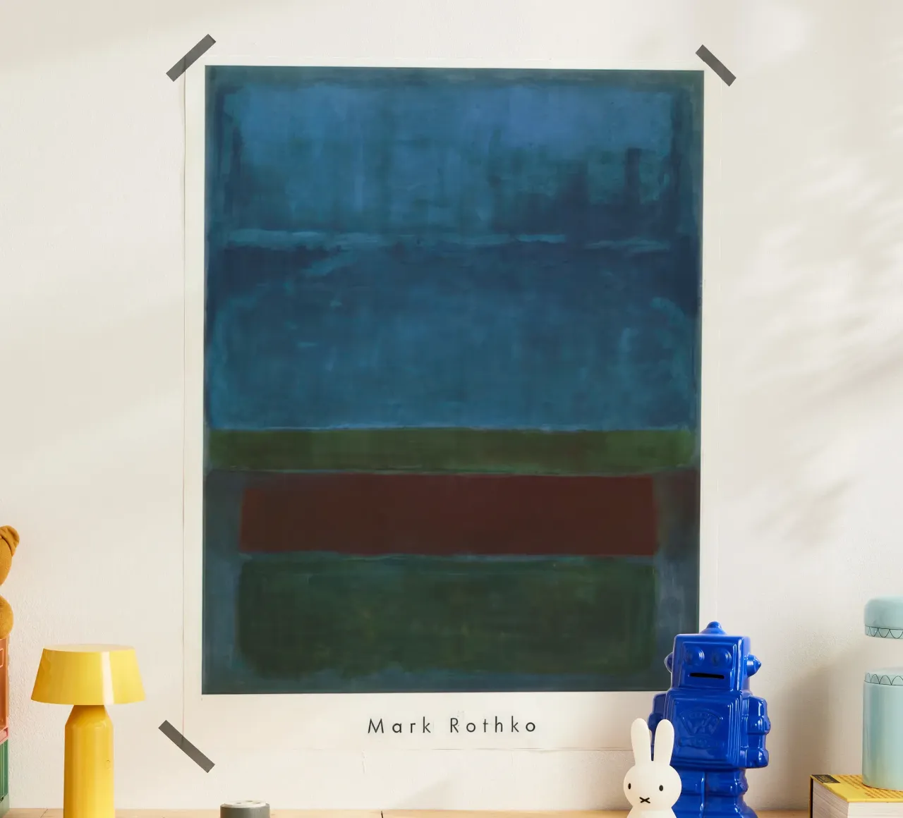 mark rothko blu verde e marrone poster da panaiti vascu