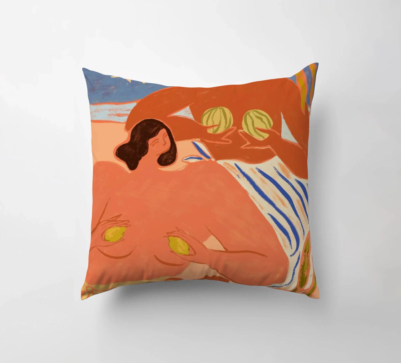Lemon and Melon cuscino da Arty Guava