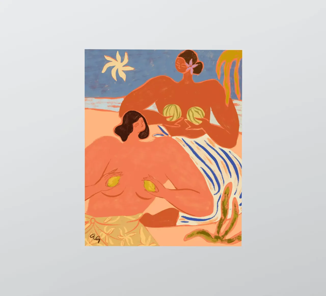 Lemon and Melon sticker by Arty Guava