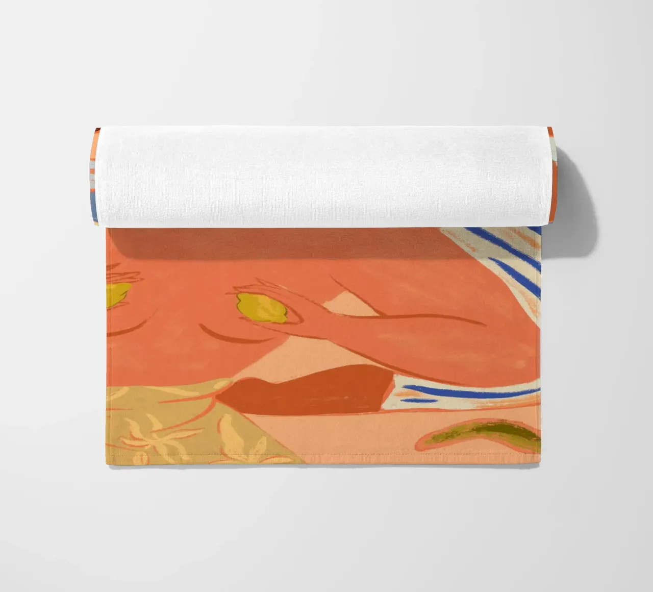 Lemon and Melon beach towel by Arty Guava