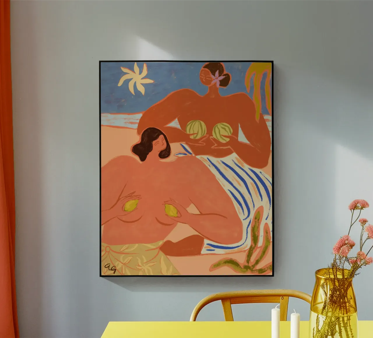 Lemon and Melon plexiglass da Arty Guava