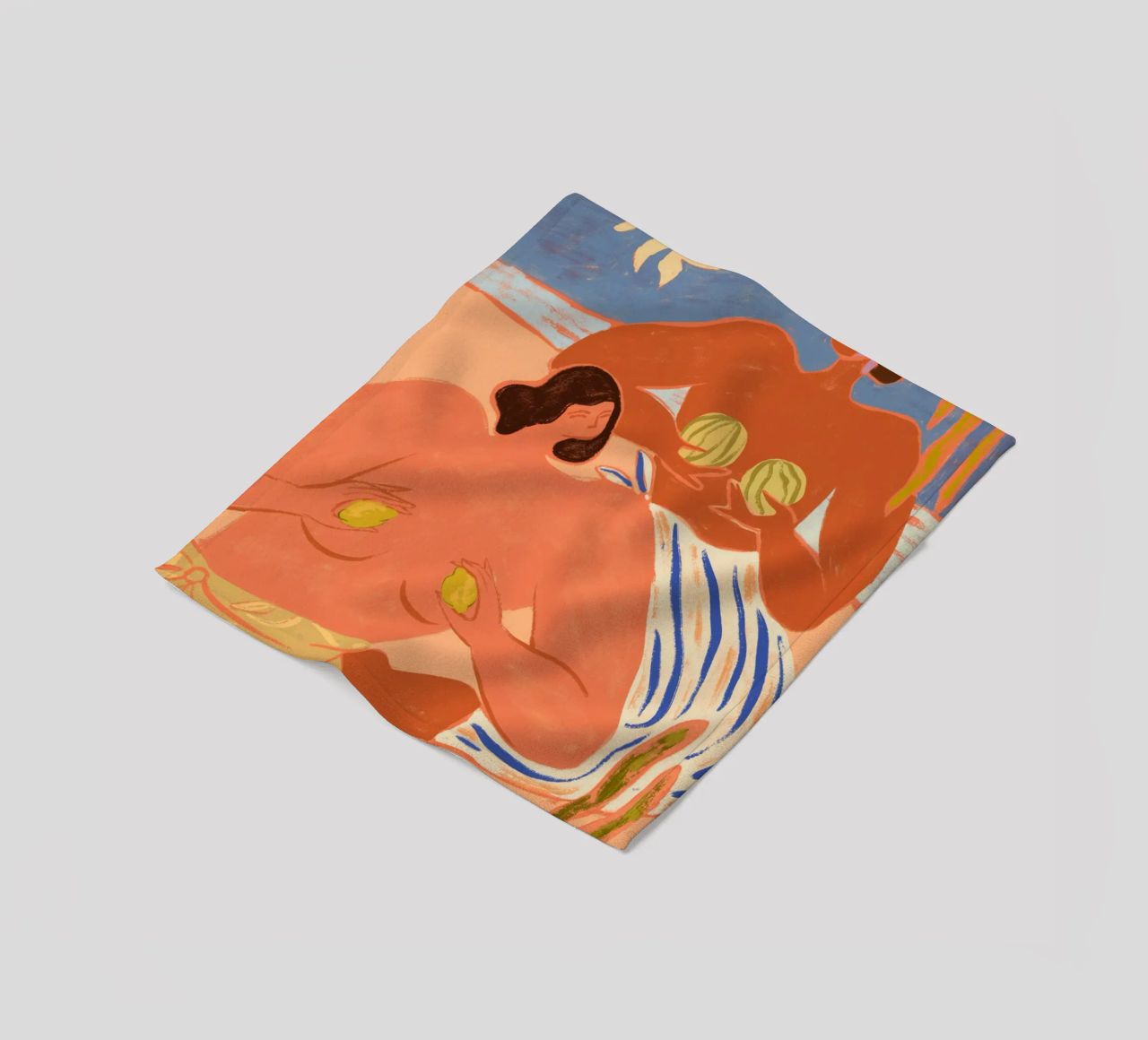 Lemon and Melon coperta in pile da Arty Guava