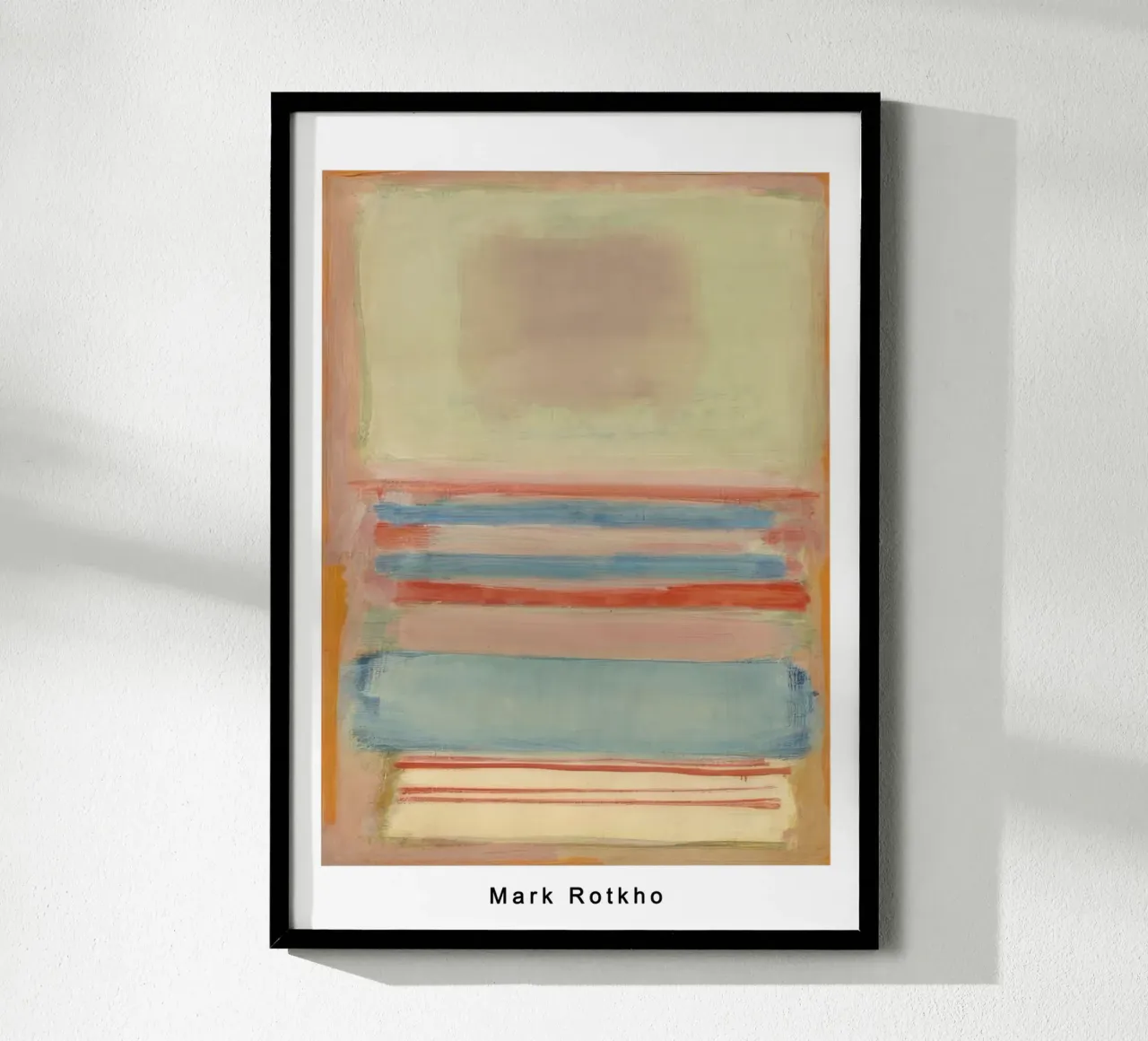 mark rothko n. 7 o n. 11 1949 poster con telaio in alluminio da panaiti vascu