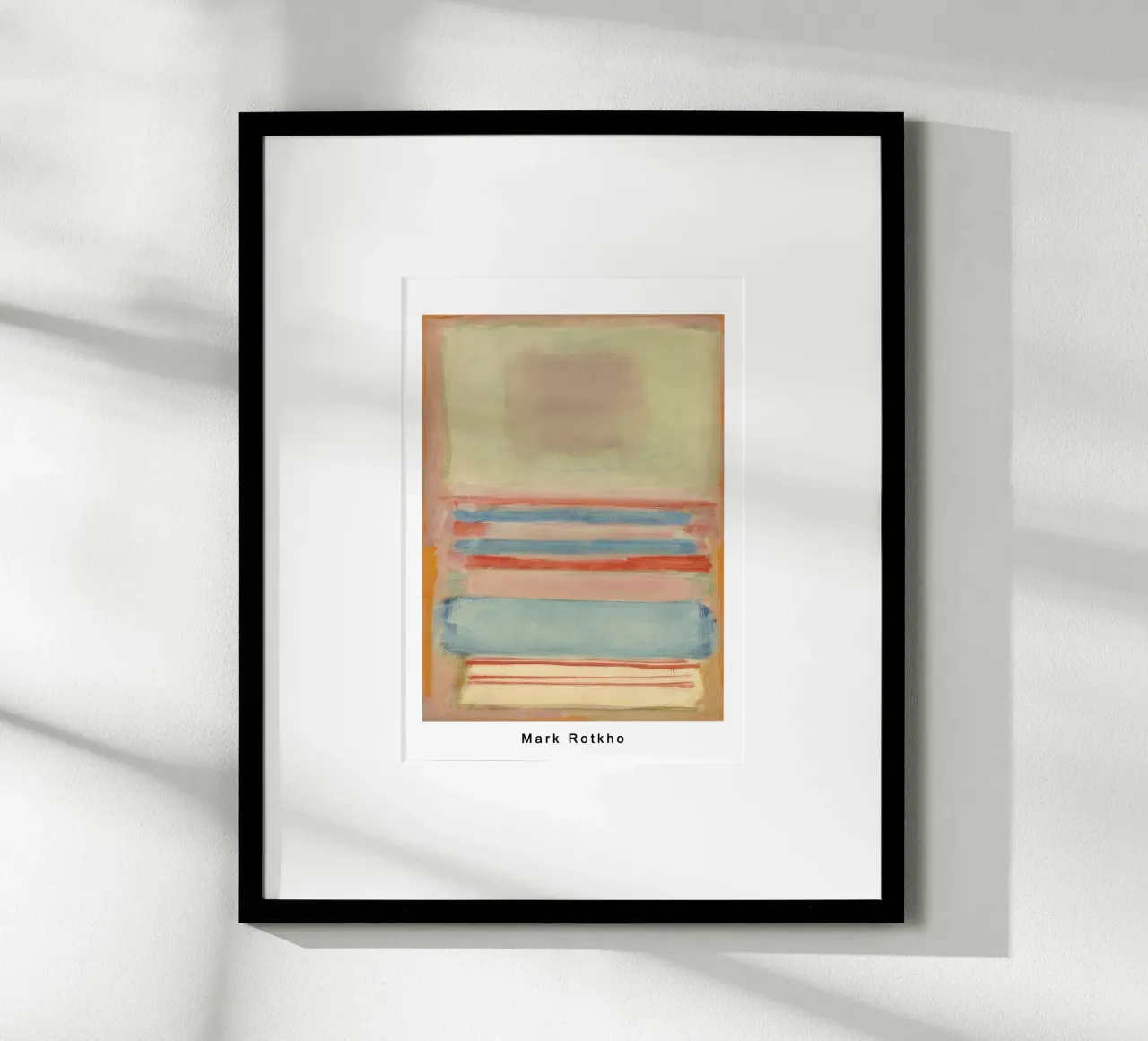 mark rothko n. 7 o n. 11 1949 poster con telaio in alluminio da panaiti vascu