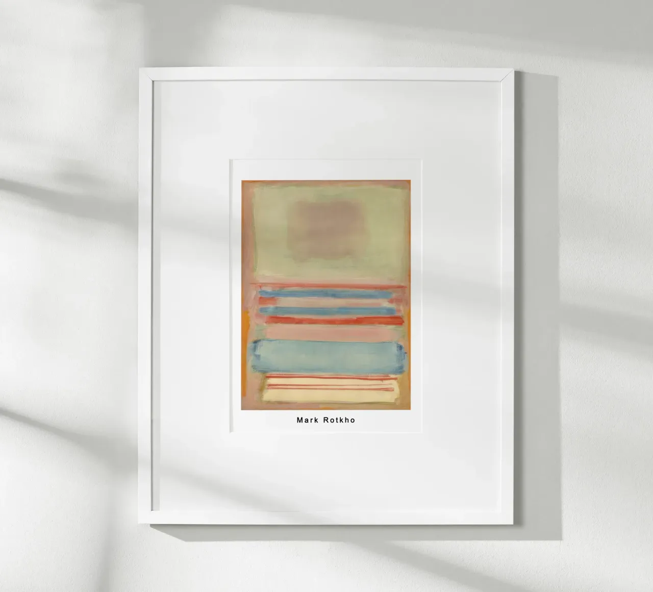 mark rothko n. 7 o n. 11 1949 poster con telaio in alluminio da panaiti vascu