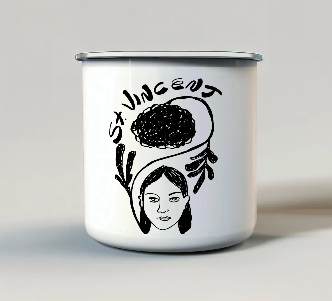 Maglietta classica The Pop Singer tazza in smalto da eliouxence