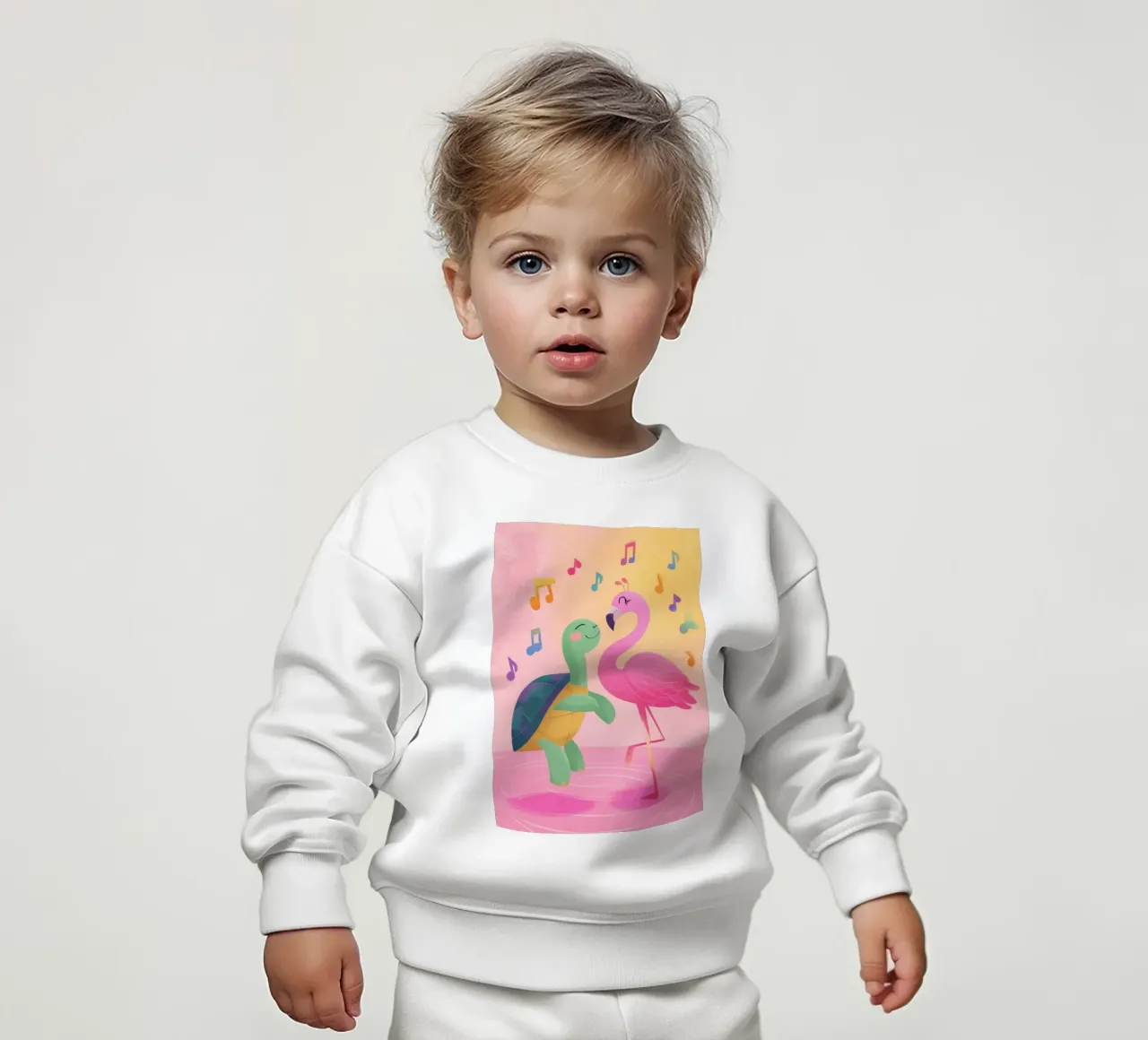 The Flamingo Tango felpa neonato da Kiara