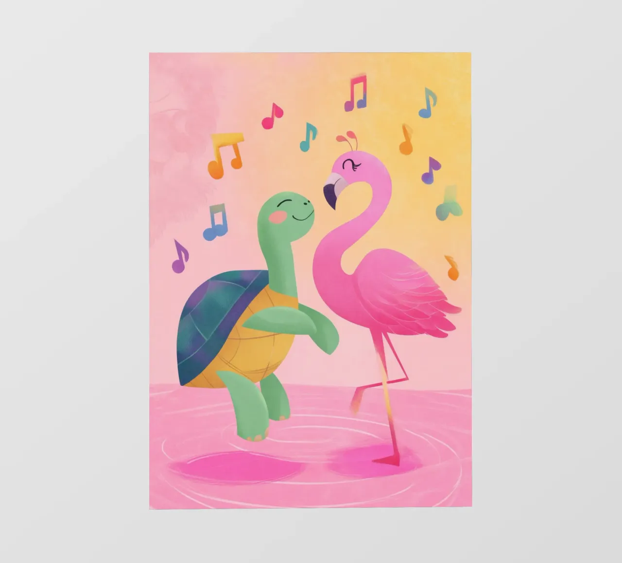 The Flamingo Tango telo in pvc da Kiara