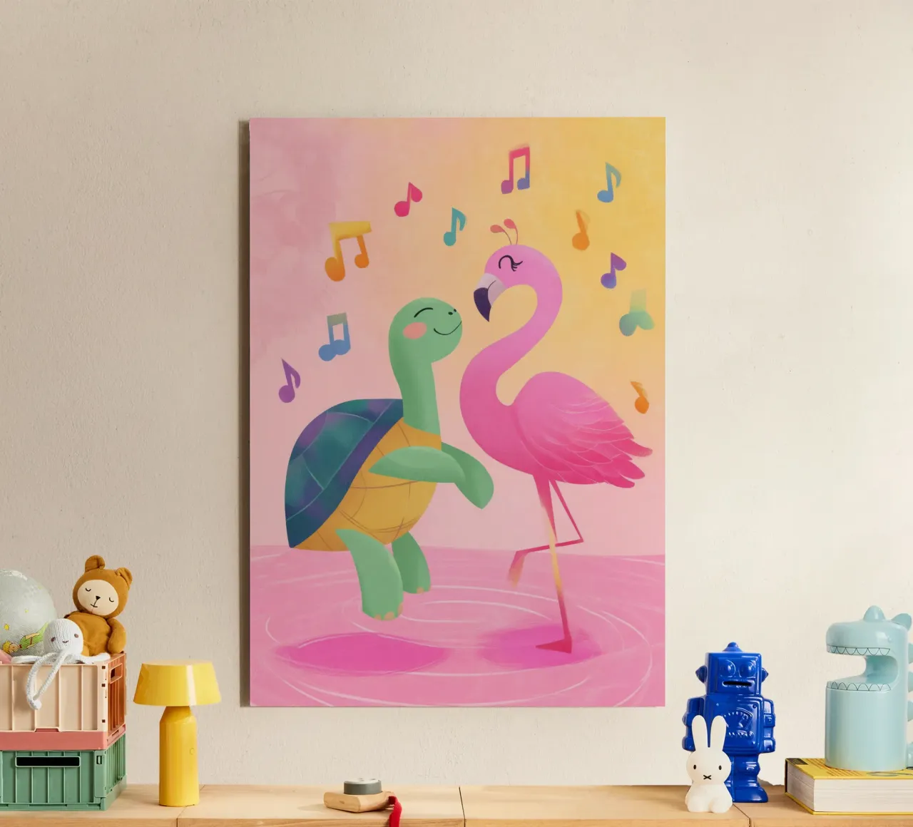 The Flamingo Tango alluminio dibond da Kiara