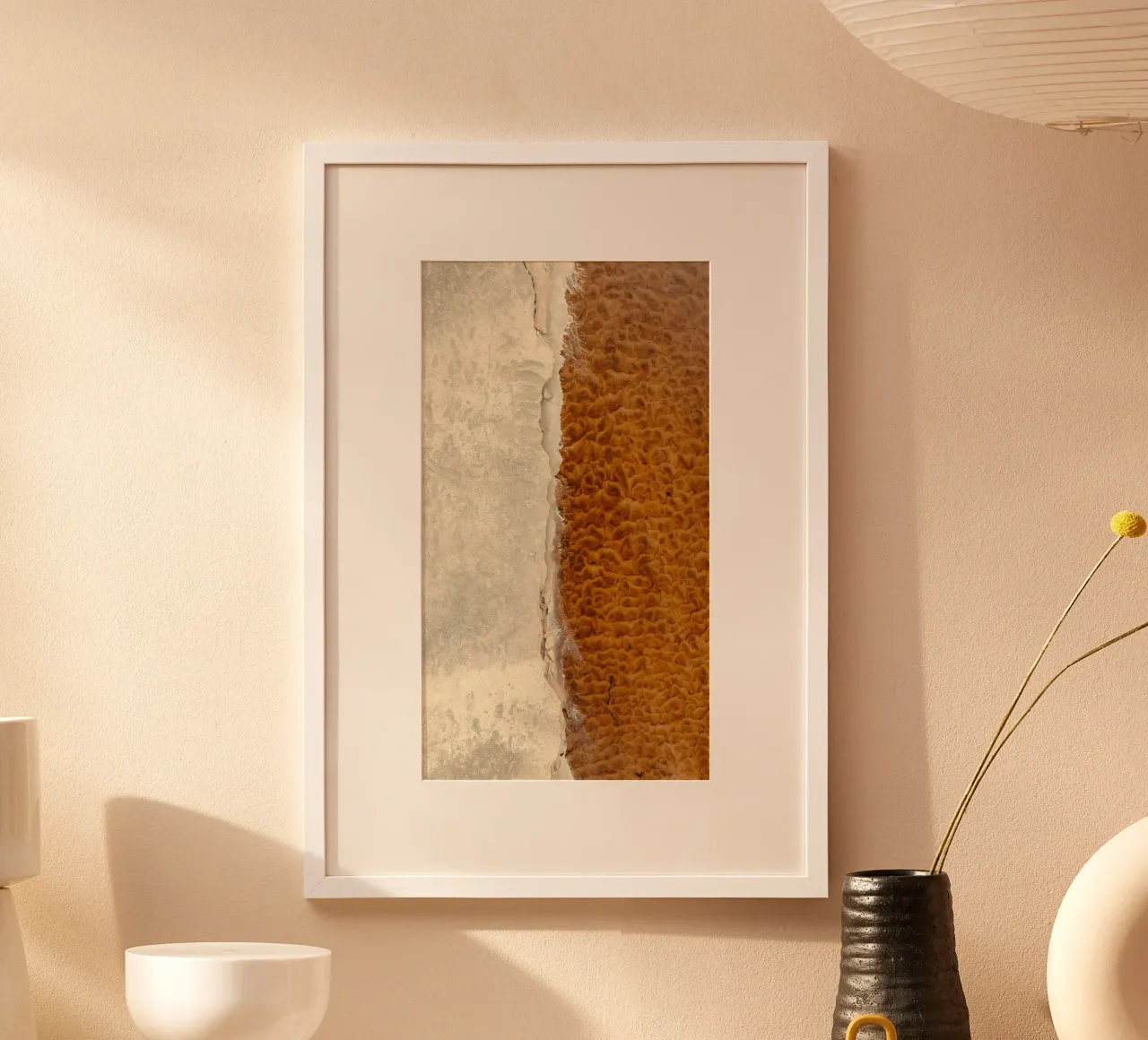 balance on the wall poster con telaio in alluminio da lily