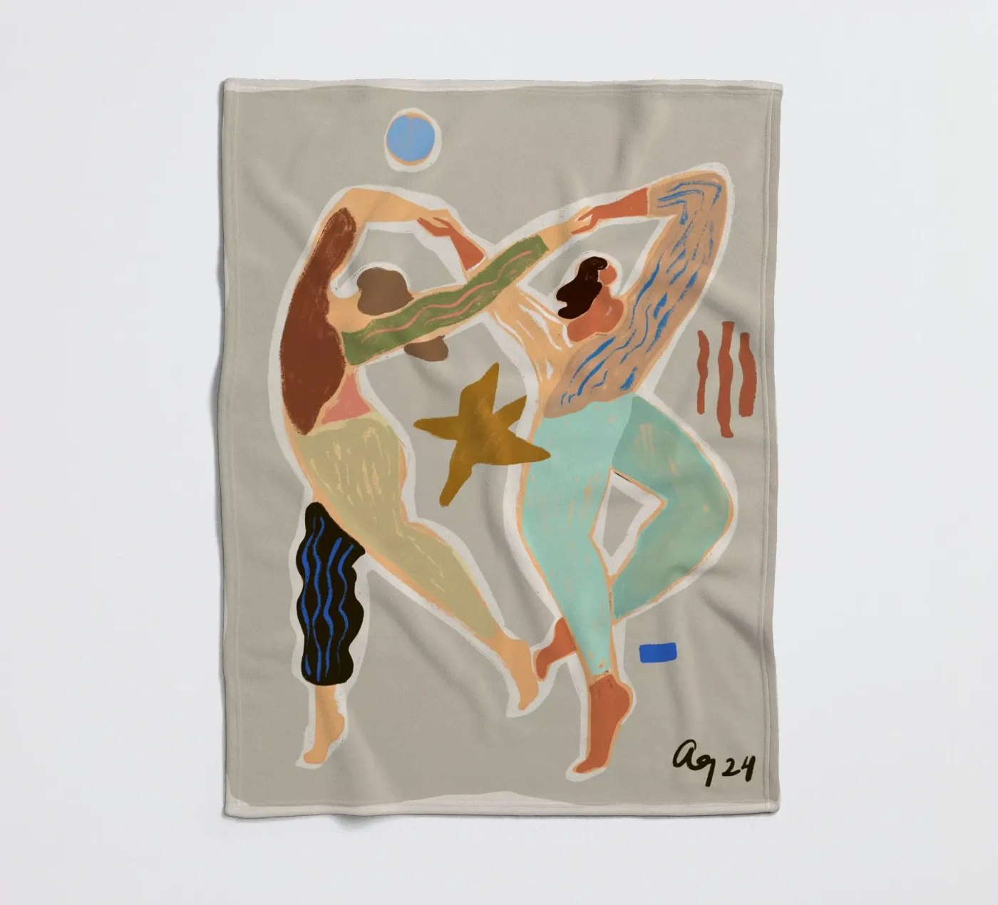 Infinity Dance fleece blanket by Arty Guava