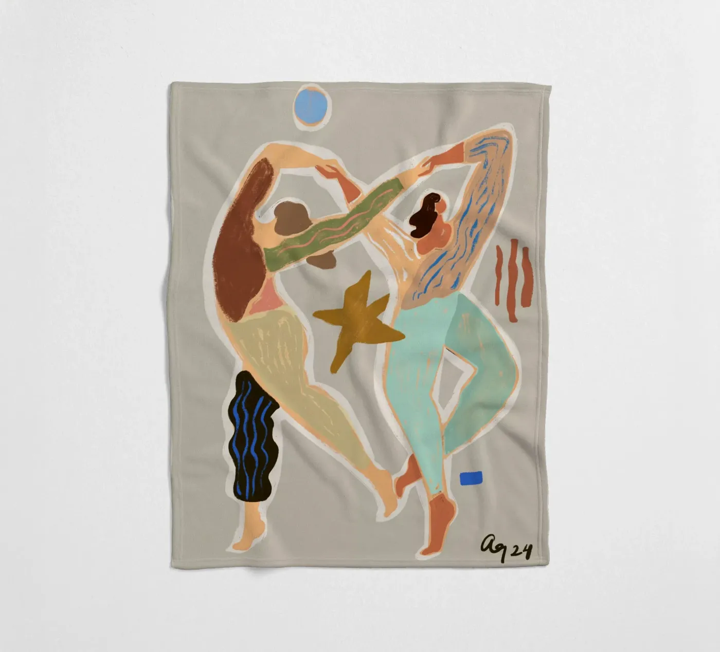 Infinity Dance fleece blanket by Arty Guava