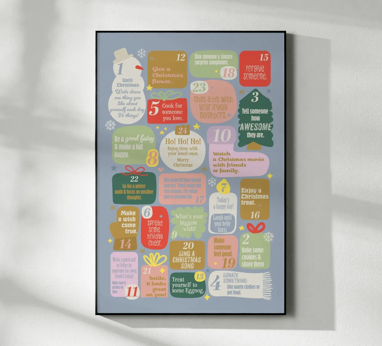Advent calendar. English plexiglass da Fraysein Design