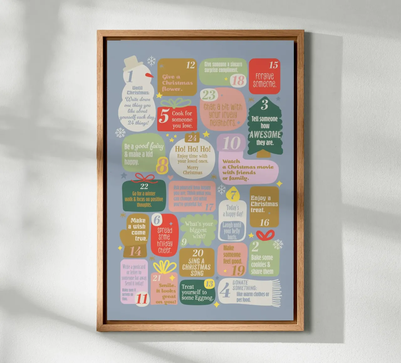 Advent calendar. English alluminio dibond da Fraysein Design