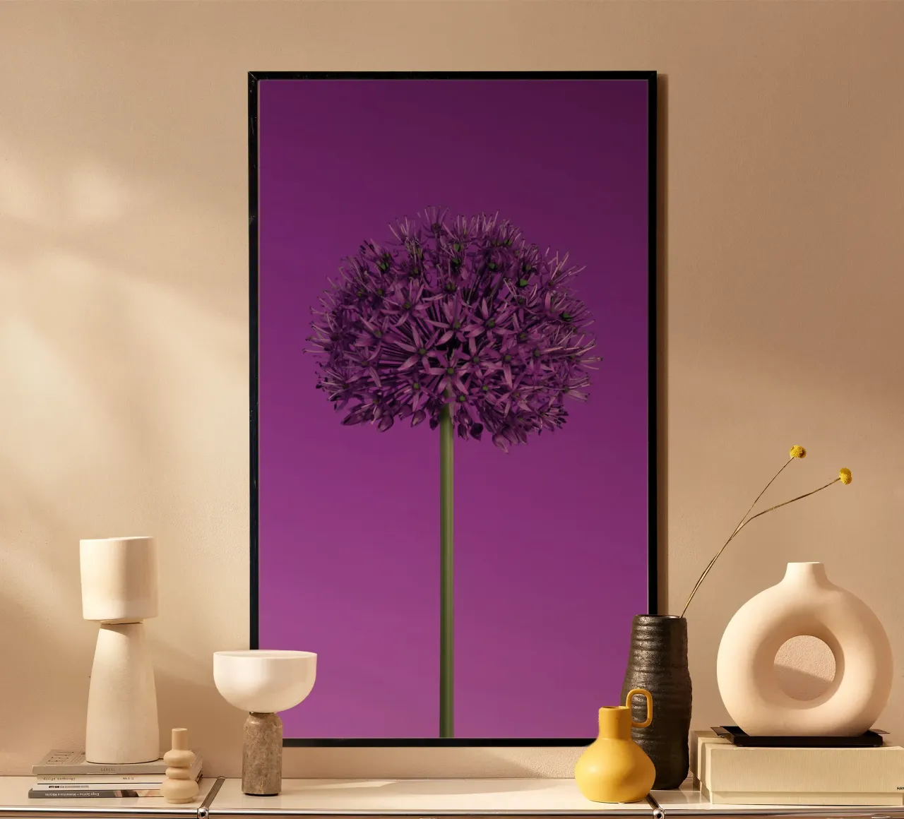 hart blossom poster con telaio in plastica da lily