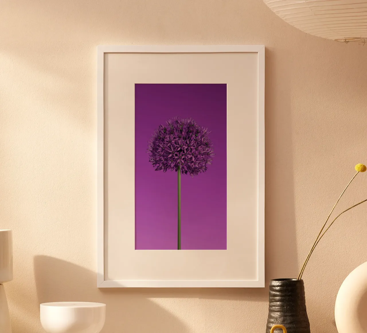 hart blossom poster con telaio in plastica da lily