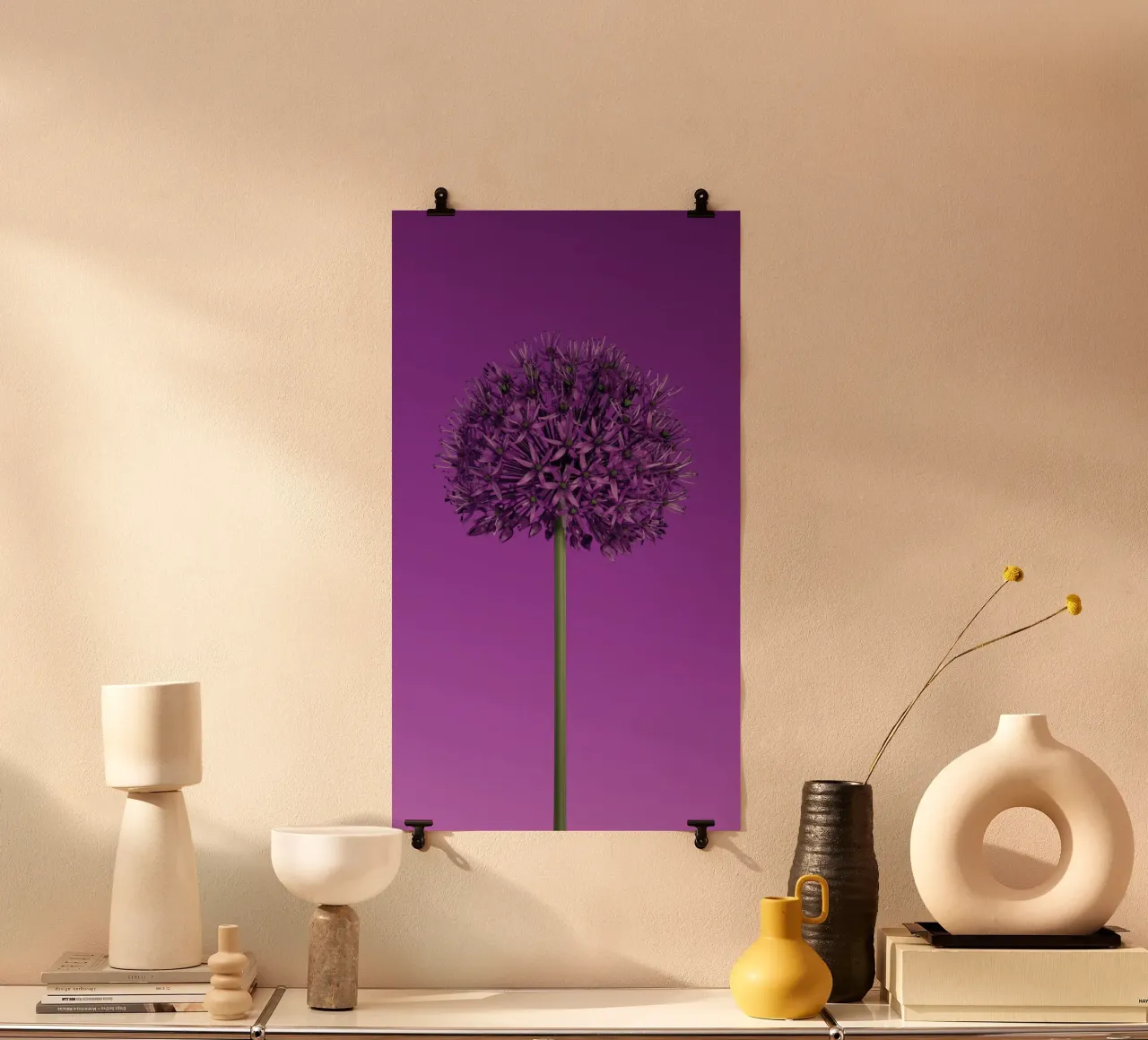 hart blossom poster con telaio in plastica da lily