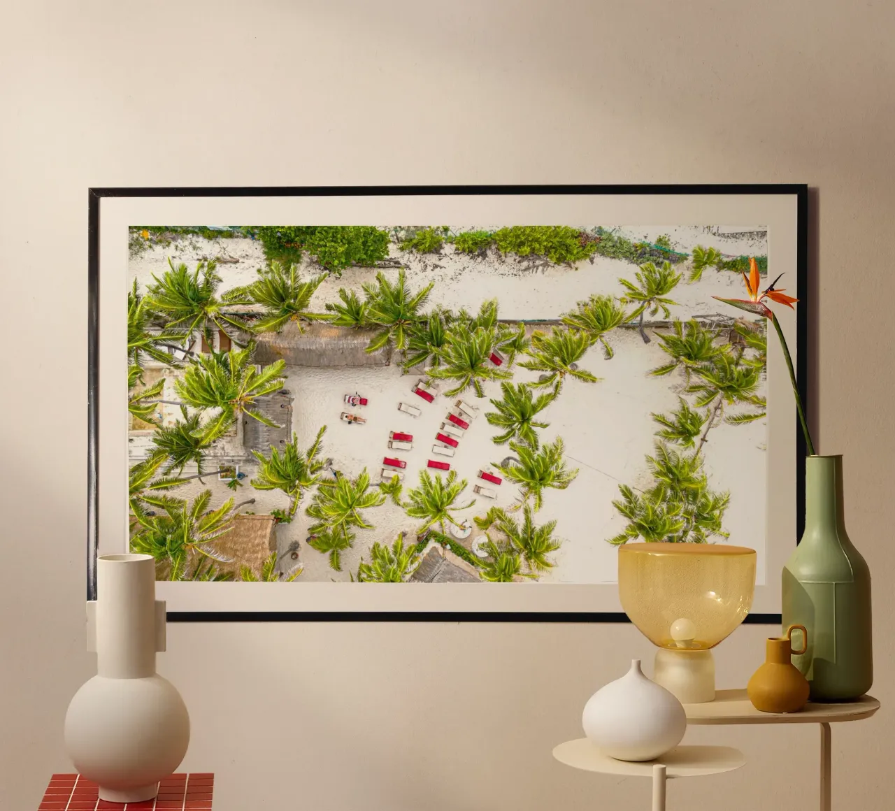 relax on beach poster con telaio in plastica da lily