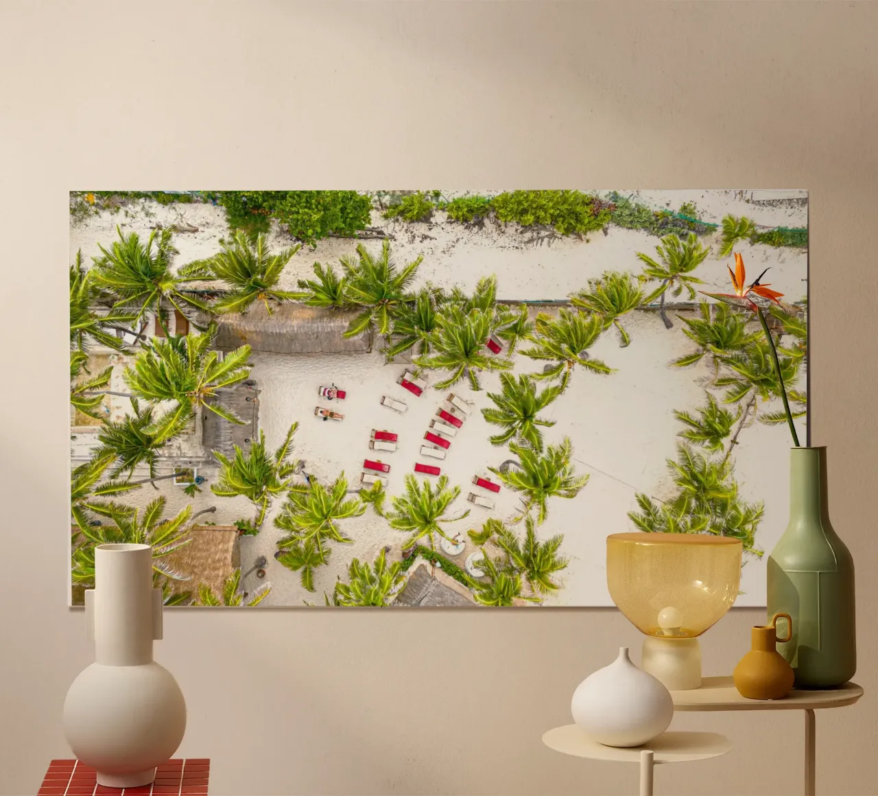 relax on beach poster con telaio in plastica da lily