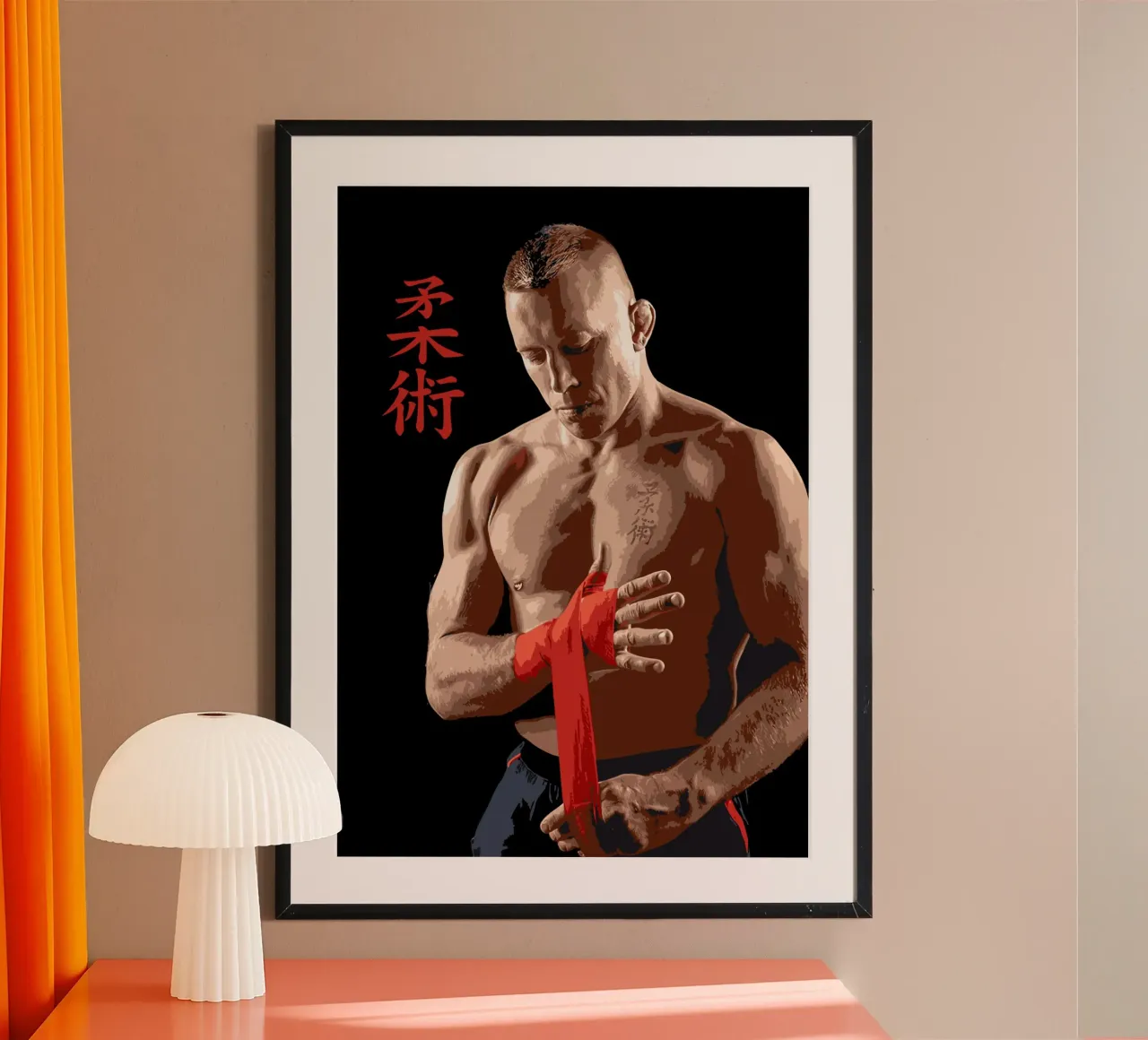 Georges St-Pierre Combattenti poster da shiners