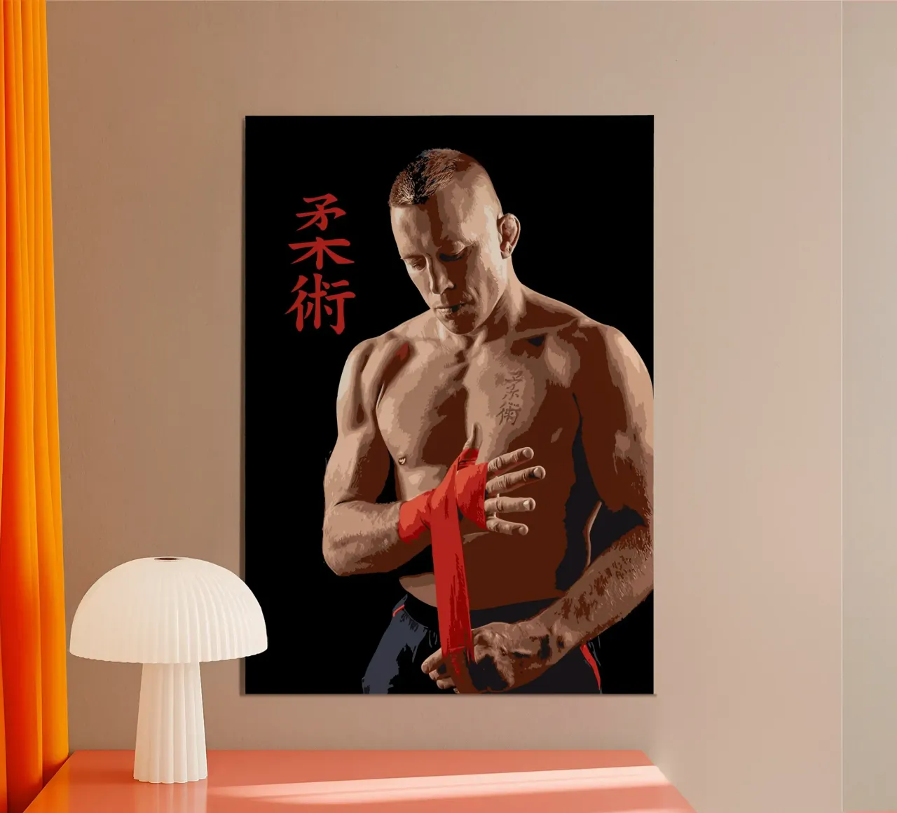Georges St-Pierre Combattenti poster da shiners