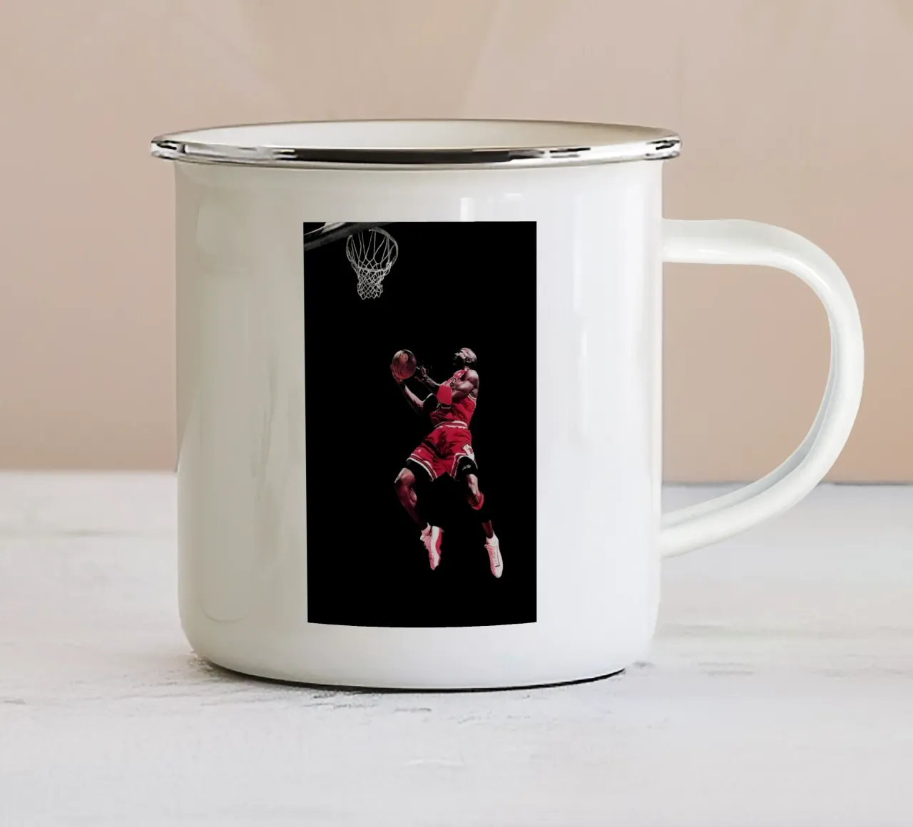 Michael Jordan tazza in smalto da shiners