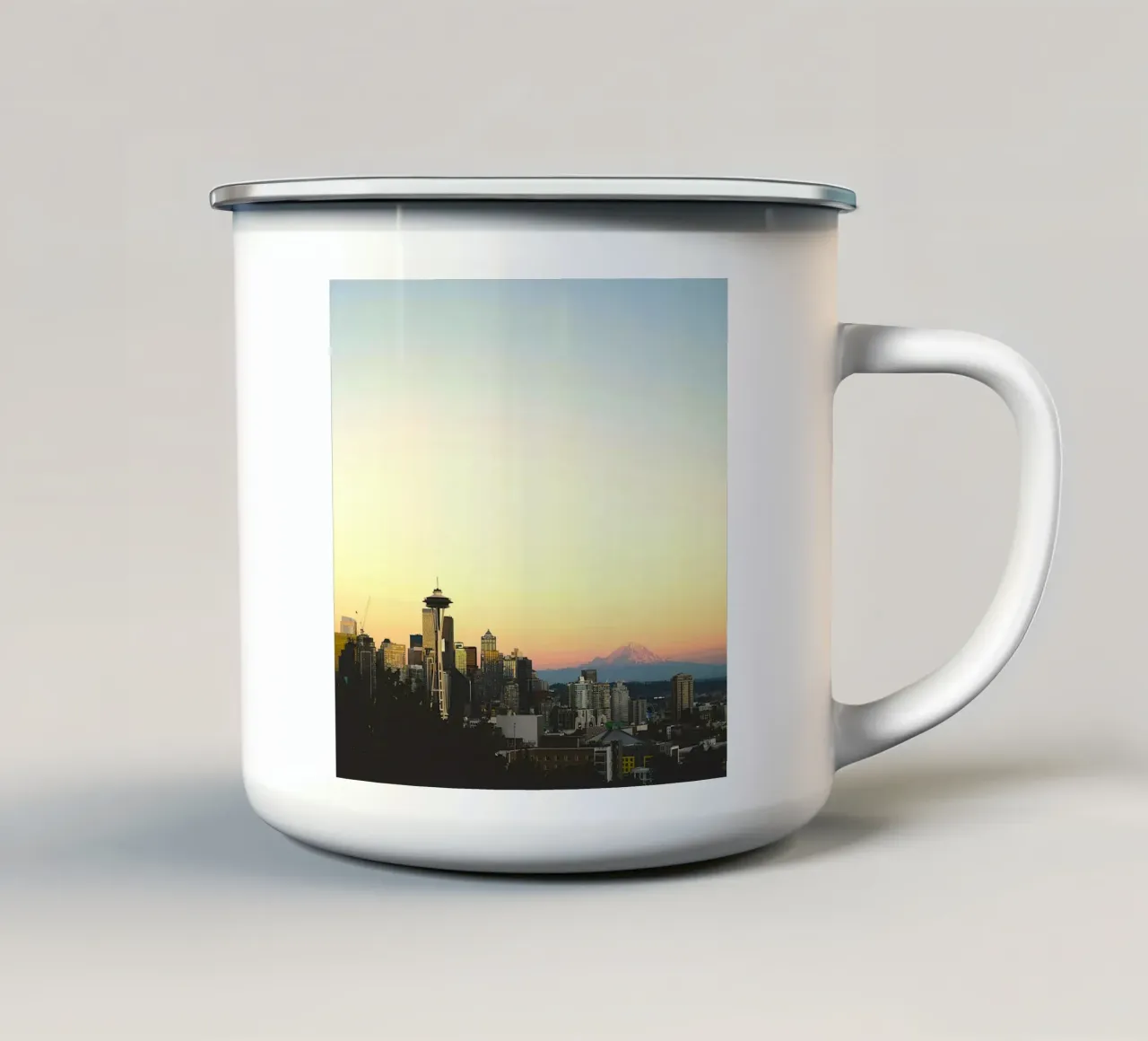 gradient city tazza in smalto da kichin