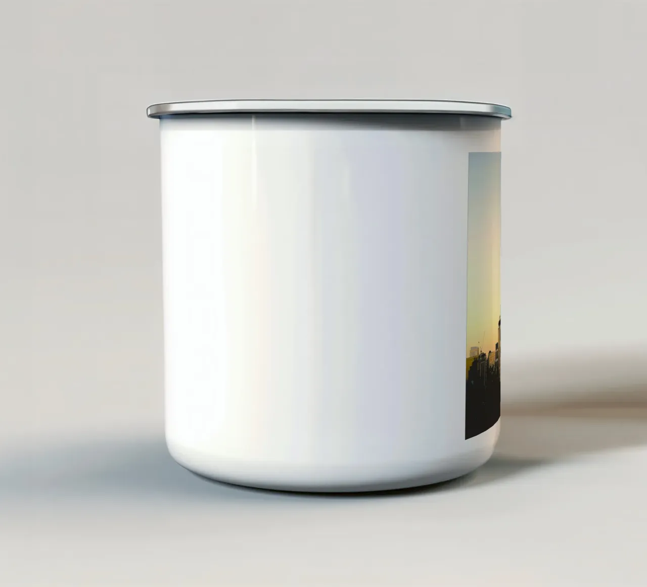 gradient city tazza in smalto da kichin