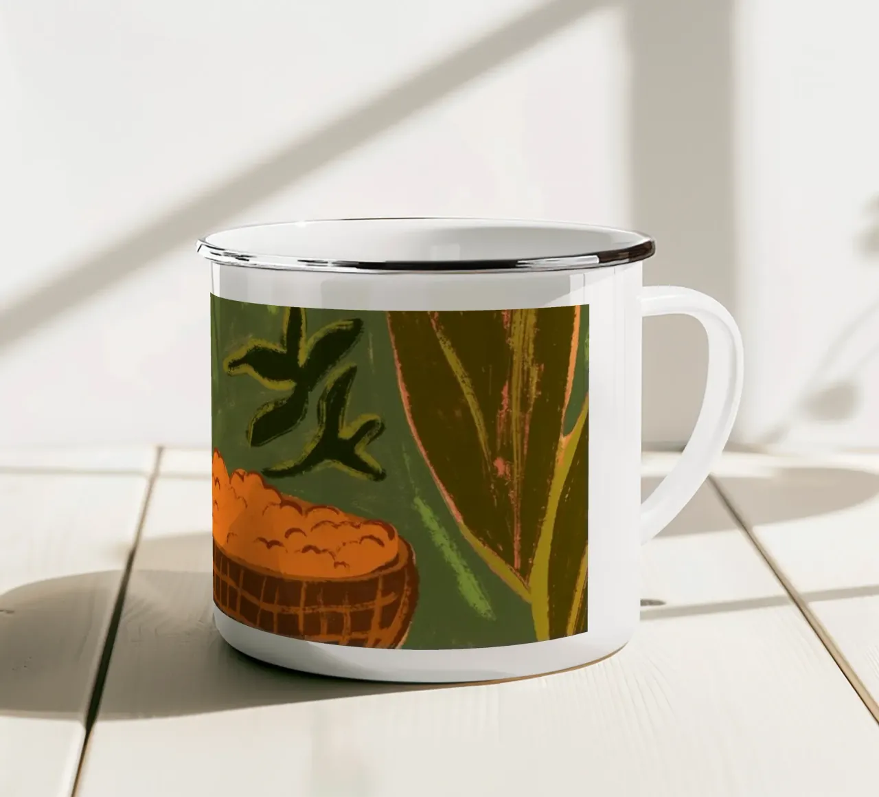 Flower Stall tazza in smalto da Arty Guava