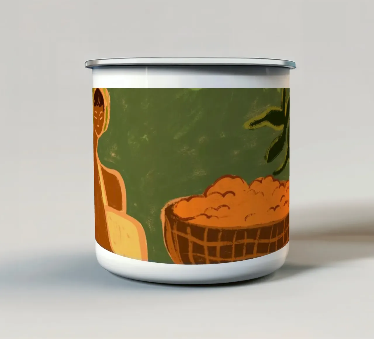 Flower Stall tazza in smalto da Arty Guava