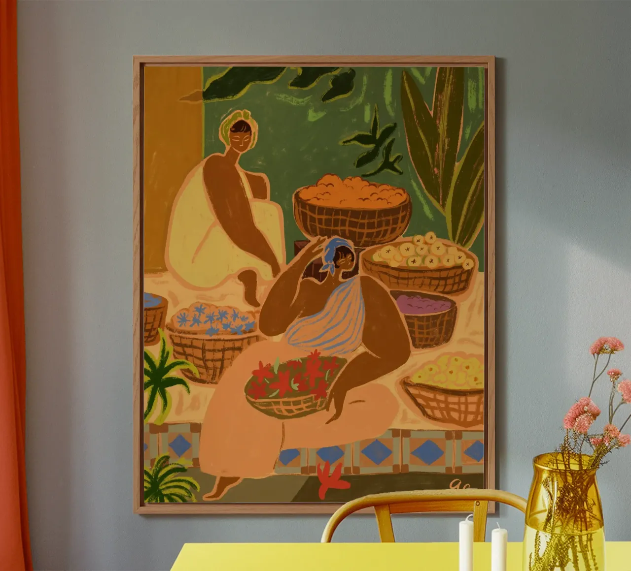 Flower Stall forex plate by Arty Guava