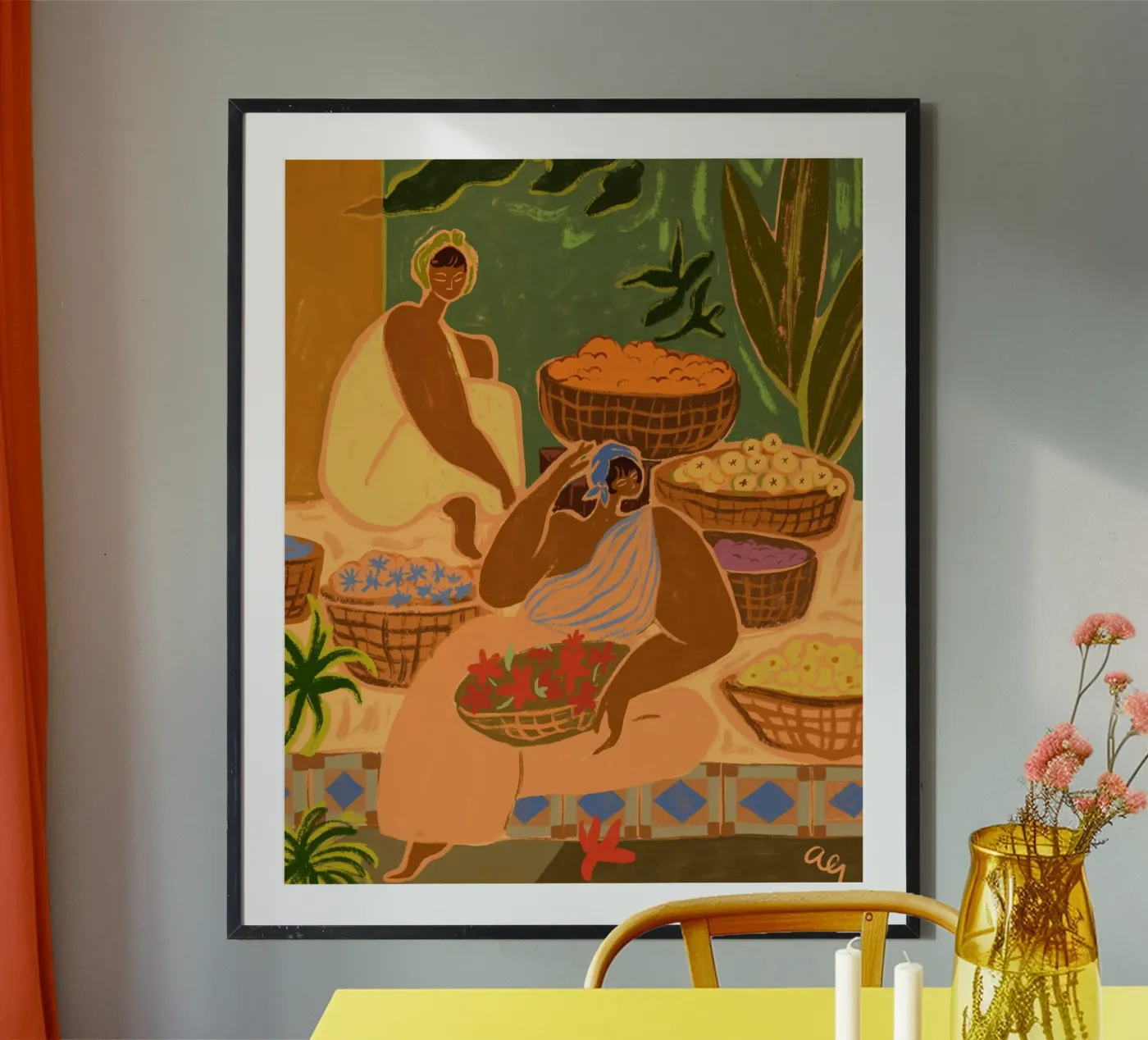 Flower Stall poster da Arty Guava