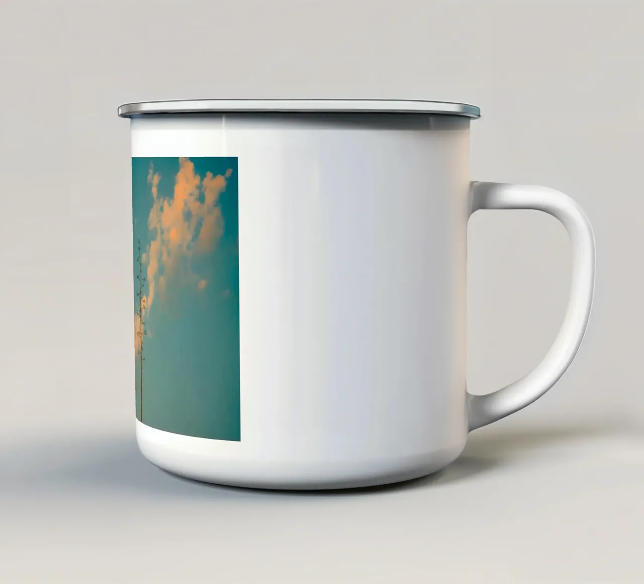 twin tree tazza in smalto da kichin
