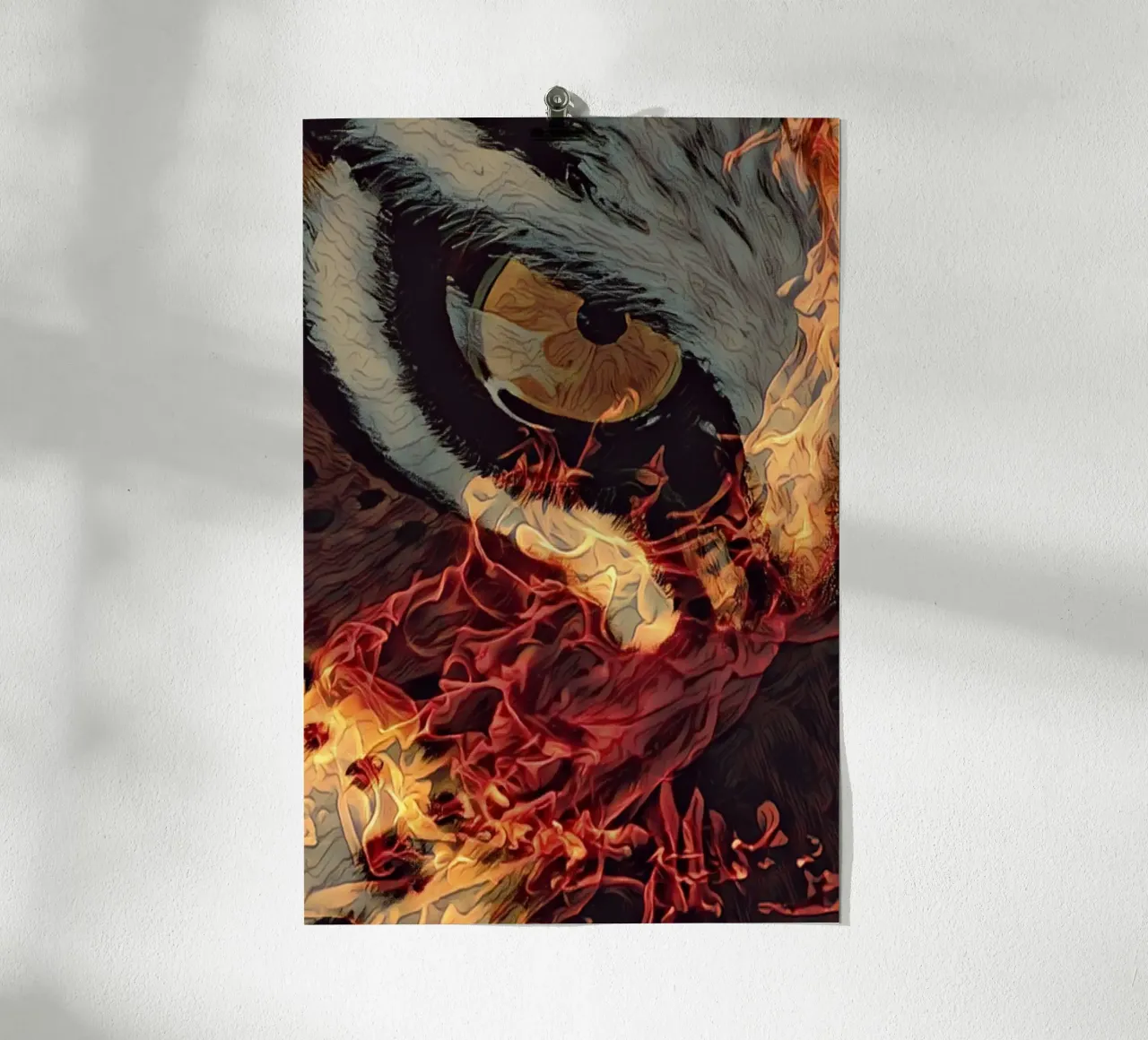 Scintilla di ispirazione poster con telaio in legno da The Crows Perspective