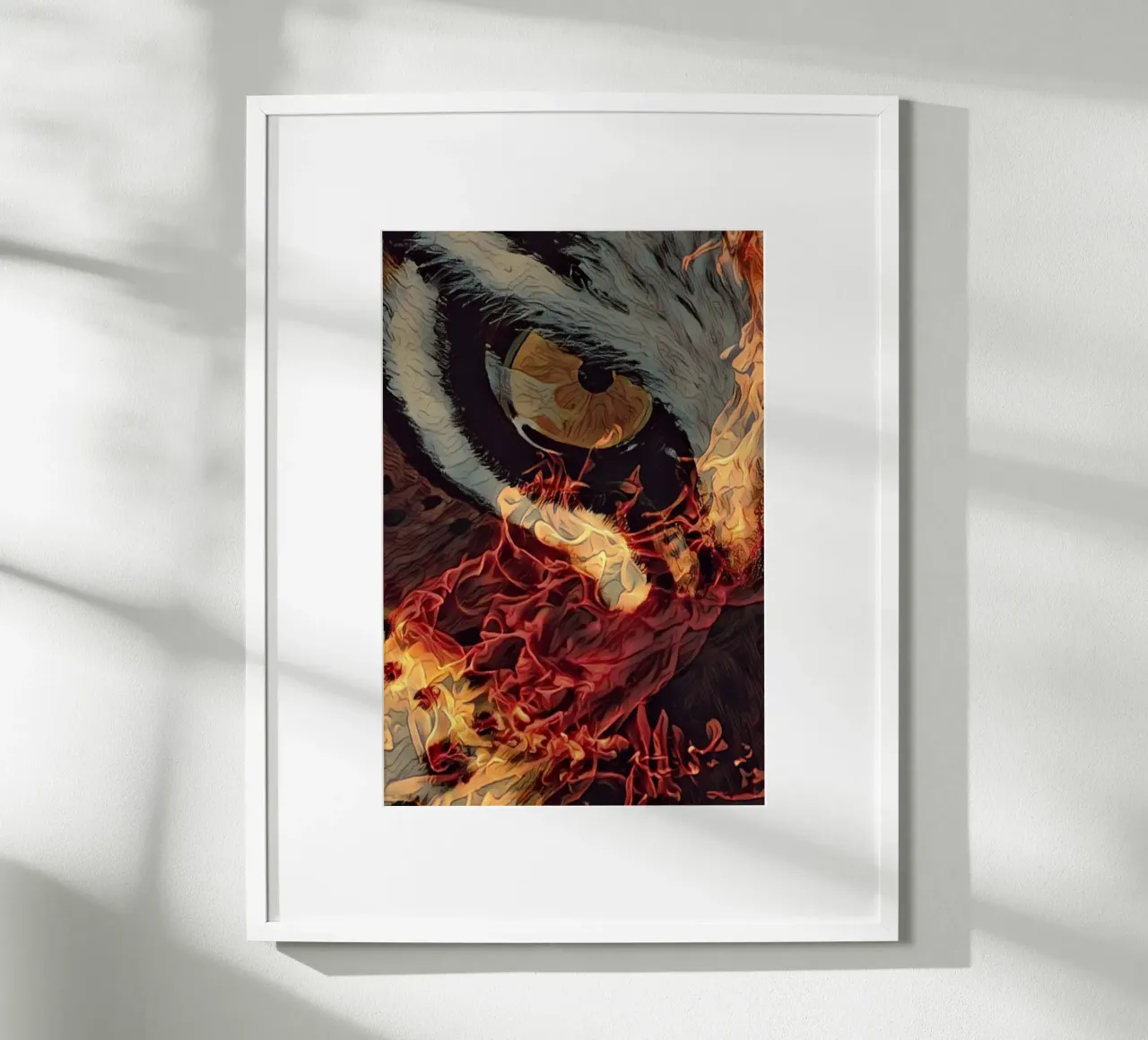 Scintilla di ispirazione poster con telaio in legno da The Crows Perspective