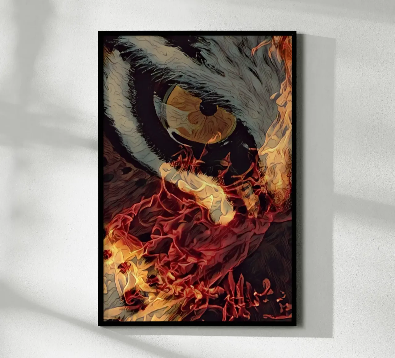 Scintilla di ispirazione poster con telaio in legno da The Crows Perspective